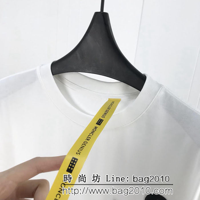 MONCLER蒙口X 藤原浩合作系列 19ss早春新款 定制純棉面料 短袖衣 男女同款 ydi2479
